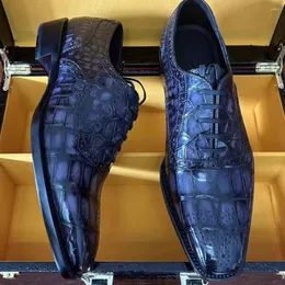 Scarpe eleganti Eyugaoduannanxie Arrivo Pelle di coccodrillo per uomo Pennello Colore Uomo Formalsneaker