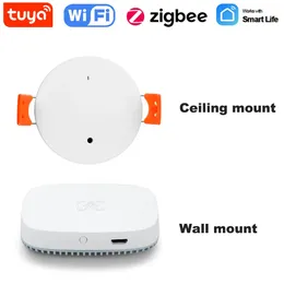 Other Electronics Tuya Smart WiFiZigBee Human Presence Detector Wave Radar Detection Sensor Light Luminosity 2 IN 1 Function Remote Monitor 230927