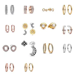 NUOVO 2023 100% argento sterling 925 di alta qualità scintillante zircone orecchino adatto alle donne europee lusso originale gioielli di moda regalo 4