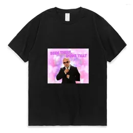 Men's T Shirts Mr. Worldwide Been There Done That Print Shirt Men Women European And American Street Fashion T-shirts Summer Crew Neck Tees