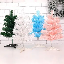 クリスマスの装飾人工松の木の年のためのカラフルなクリスマスの木ホームデスクトップ装飾品ノエルパーティーテーブル装飾
