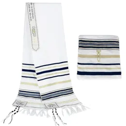 Lenços Messiânico Je Tallit Israel Oração Xale Lenço com Talis Bolsa para Homens Mulheres 18050cm 230927