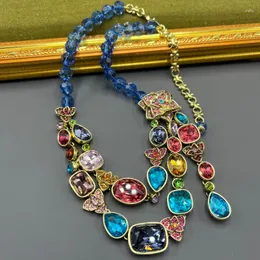 Choker Timeless Wonder Vintage Zirconia Geo Floral Statement Necklace For Women Designer Jewelry Goth Runway Luxury Rare Punk Set 4023