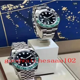 nuova versione Orologi da uomo per mancini 40mm GMT CAL 3186 126720 126720VTNR-0001 Cerachrom 904L Acciaio CAL 3285 Movimento meccanico Au320S