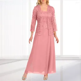 Casual Dresses 1 Set Good Long Stress Washable Easy-wearing Beautiful Mesh Lace Dress Women Apparel