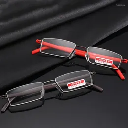 Sunglasses Unisex Men And Women Metal Anti-Blue Light Reading Glasses Half Frame Prescription Eyeglasses Male TR90 Eyewear