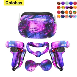 VRAR Accessorise per Oculus Quest 2 Custodia protettiva Cover VR Auricolare Testa Viso Eye Pad Accessori controller 230927