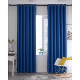 Curtain Blackout For Bedroom Opaque Blinds for Window Living Room Kitchen Treatment Ready Made Drapes High Shading 230927