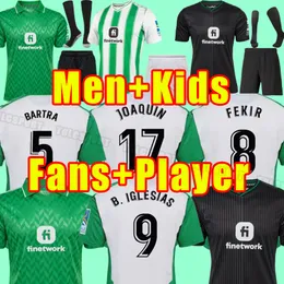 23 24 24 Koszulki piłkarskie Real Betis Joaquin B.Iglesias Camiseta de Futbol Juanmi Estadio La CartUja Fekir 2023 2024 Foot Men Men Kids Home Away Fan Wersja gracza