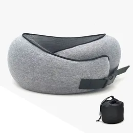 Подушка из пены с эффектом памяти для шеи, шейного позвонка, для путешествий, портативная, для полуденного перерыва, для самолета U, для сна, для кемпинга, сумка для переноски 230626