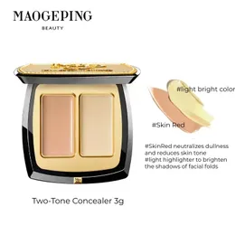 Korektor maogeping kosmetyka profesjonalna podwójna paleta kolorów 36G Wysokie pokrycie nawilżająca tekstura z pędzlem 230927