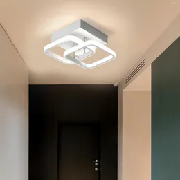 Потолочные светильники Современный светодиодный светлый белый акриловый лампа с 3 поддерживающими стержнями квадратные простые помещения для спальни для спальни.