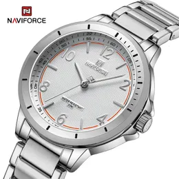 Damenuhren NAVIFORCE Top Marke Mode Damen Wasserdicht Einfache Frauen Armbanduhr Edelstahl Mädchen Quarzuhr Relogio feminino 230927