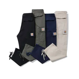Men's Pants Carhart Casual Pants Mens Long Pants Multi-pocket Workwear Style Sweatpants High Quality Hip Hop Loose men Pantss243g