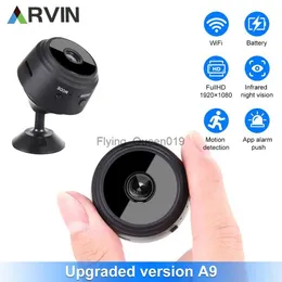 CCTV -lins 2023 Uppgraderade A9 mini WiFi -kamera Fullhd 1080p Fjärr Trådlös röstinspelare Video Camcorder Home Security Surveillance Cameras YQ230928