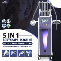Högeffekt vakuum massering kavitation rf system kropp bantmaskin infraröd laserbehandling förbättrar lös hud 1-10 m Hz 4 handtag