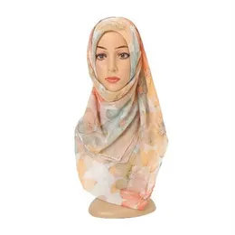 180*85cm grande marca feminina lenço de viscose grande pétala floral voile hijab xales e envoltórios foulards femininos designer de luxo 2023 novo gc2344