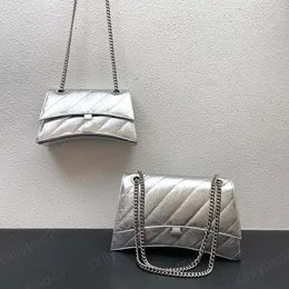 Silgi kum saati zincir çanta tasarımcısı moda kadınlar bayan çanta kayışları omuz crossbody tote cüzdan gerçek buzağı deri 7a