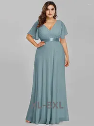 プラスサイズのドレス女性ロングサマーショートスリーブフォーマルラグジュアリーシックエレガントなトルコの結婚式のイブニングパーティー3xl 4xl 5xl 6xl