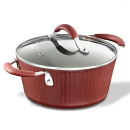 Bowls Pot With Lock-Non-Stick High-Qualified Kitchen Cookware 2.1 Quart