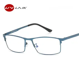 UVLAIK Mens Optical Eyeglasses Frames Blue Light Filter Lens Goggles Gaming Computer Glasses Classic Bussiness Eyewear Frames258p