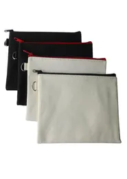 10pcslot Eco Plain Blank Solid Canvas Cotton Makeup bags Cosmetic Bag Purse Pen Case For DIY Design Pencil Cases Cool DIYs7021277