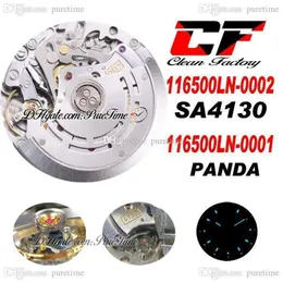 Clean CF V3 116500 SA4130 Automatisk kronograf Mens Titta på svart keramik Bezel 904L Steel Oystersteel Armband Super Edition Watc280i