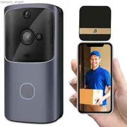 Dzwonki do drzwi WiFi Ring Doorbell inteligentny bezprzewodowy wideo Intercom Door Telefon Bell IP Kamera zabezpieczenia domu 1080p HD Nocna wizja z Chime YQ230928