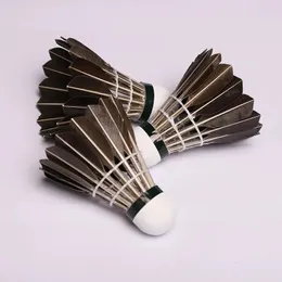 Balls Pro Goose Feather Badminton Shuttlecocks Game Training High Speed ​​Sports Tool Accessories 12st 230927