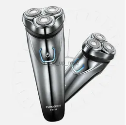 Elektryczna golarka Globle Flyco FS339 Electric Man Shaver 110 V 3D pływający Smart Man Razor ładowanie wyskakujące okienko Trimmer Szybki ładowanie 1 godzinę LED YQ230928