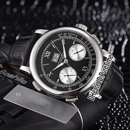 NOWY GIG DAGE DATOGraph 403 035 Automatyczna męska zegarek stalowa obudowa czarna tarcza Srebrna Daydate Duża kalendarz zegarki skóra Pure283p
