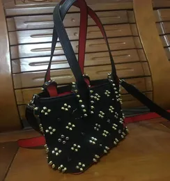 Fashion Women Shoulder Bag Genuine Leather Rivets Spikes Bow Crossbody Bags Tote Designer cabata Handbags Shopping Bag9772567