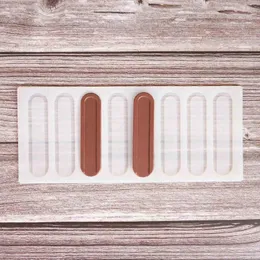 베이킹 몰드 곡선 스트립 모양 초콜릿 전송 시트 곰팡이 케이크 장식 도구 실리콘 곰팡이 스텐실 chablon