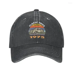 Ball Caps Fashion Cotton Classic Since 1975 Baseball Cap For Men Women Custom Adjustable Unisex 48th Birthday Gift Dad Hat Summer