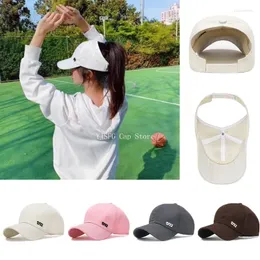 Ball Caps Solid Color High Baseball Cap For Women Summer Empty Tail Sun Visor Hats Classic Running Sport Suncreen Snapback Hat