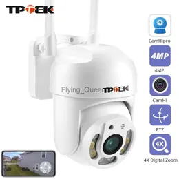 CCTV obiektyw 4MP PTZ WiFi IP kamera IP 1080p CCTV Securveillance Protection WI FI Outdoor 4X Digital Zoom Street Camhipro Camhi Camara YQ230928