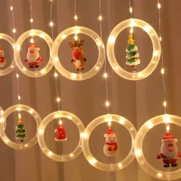 Christmas lights LED Decoration Supplies Christmas tree lights Christmas Ornament Navidad Hanging Light Curtain String