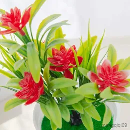 Dekoracje świąteczne sztuczne kwiaty wazon do wystroju domu