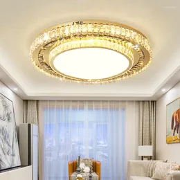Потолочные светильники современный роскошный светодиодный светодиодный фонарь хрустальный блеск крытый свет для спальни гостиная столовая декорирование лампара Techo