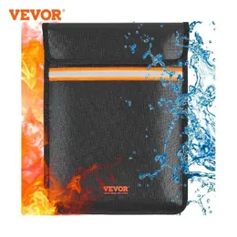 Filing Supplies VEVOR Fireproof Document Bag 2layer 1layer Waterproof Fire Safe Srorage Pouch for Money Documents Jewelry 230927