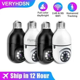 CCTV Lens 1/2/4PCS HD Wifi Camera 2.4G 5G Monitor Indoor E27 Bulb Surveillance Security Protection Home Smart Auto Tracking Night Vision YQ230928