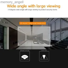 Türklingeln 4,3-Zoll-Guckloch-Türspion Türklingelkamera 145 LCD 100 W Pixel Intelligente elektronische Katzenaugen-Türkamera Außenmonitor YQ231003