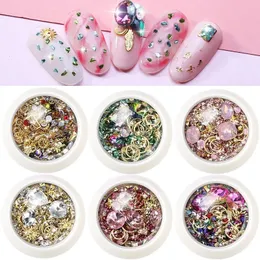 Nail Art Decorations Metal Diamond s Decals Rivets Stud Multi Crystal DIY Tips Manicure Charms Beads 3D Accessories 230927