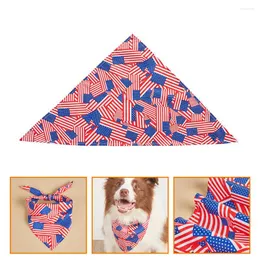 Coleiras de cachorro bandeira americana pet bandana gatinho triângulo lenço decorativo babador triangular
