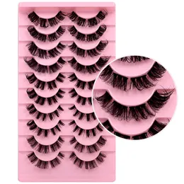 High quality 10 pairs natural false eyelashes fake lashes long makeup DD mink lashes eyelash extension mink eyelashes for beauty