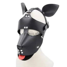 Bondage PU BDSM Dog Head Cover Erótico Adulto Brinquedos Fetiche Sex Dog Máscara Cosplay Brinquedos Alternativos Sex Toy Jogos Sexuais para Casais Harness X0928