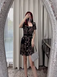 2023 Self-Portrait Embellished Belted Guipure Lace Mini Dress
