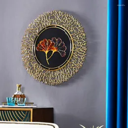 Relógios de parede Digital Sala de estar Decoração de casa Luxo Designer Minimalista Grande Relógio Metal Retro Orologio Da Parete