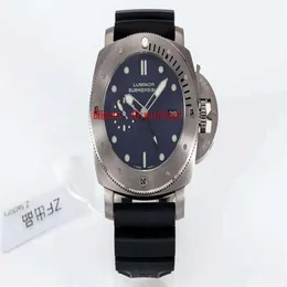 ZF Factory Submersible Mens Watches PAM371 Wristwatch Titanium Sport Watch Luminous Watches Sapphire Waterproof P9001 Automatisk ME299U