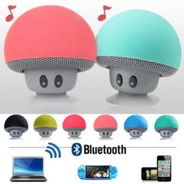 Cartoon Bluetooth Speaker Portable Outdoor Stereo Subwoofer Mini Small Mushroom Wireless Speaker Waterproof Sucker Phone Bracket